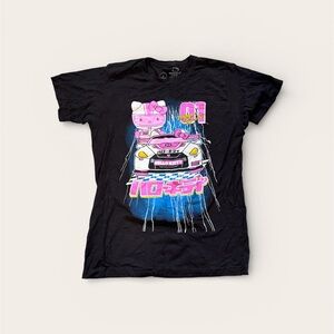Bioworld Black and Pink Hello Kitty T-Shirt
